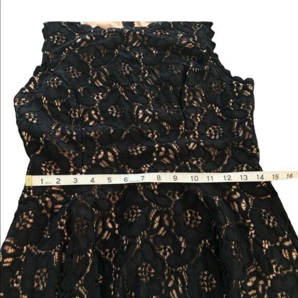 Jodi Kristopher Black Lace Overlay Sleeveless Dressy Occasion Dress size 11 - Picture 9 of 10